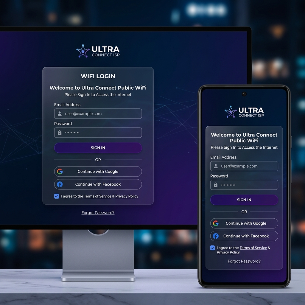 Portal de Login Hotspot customizado