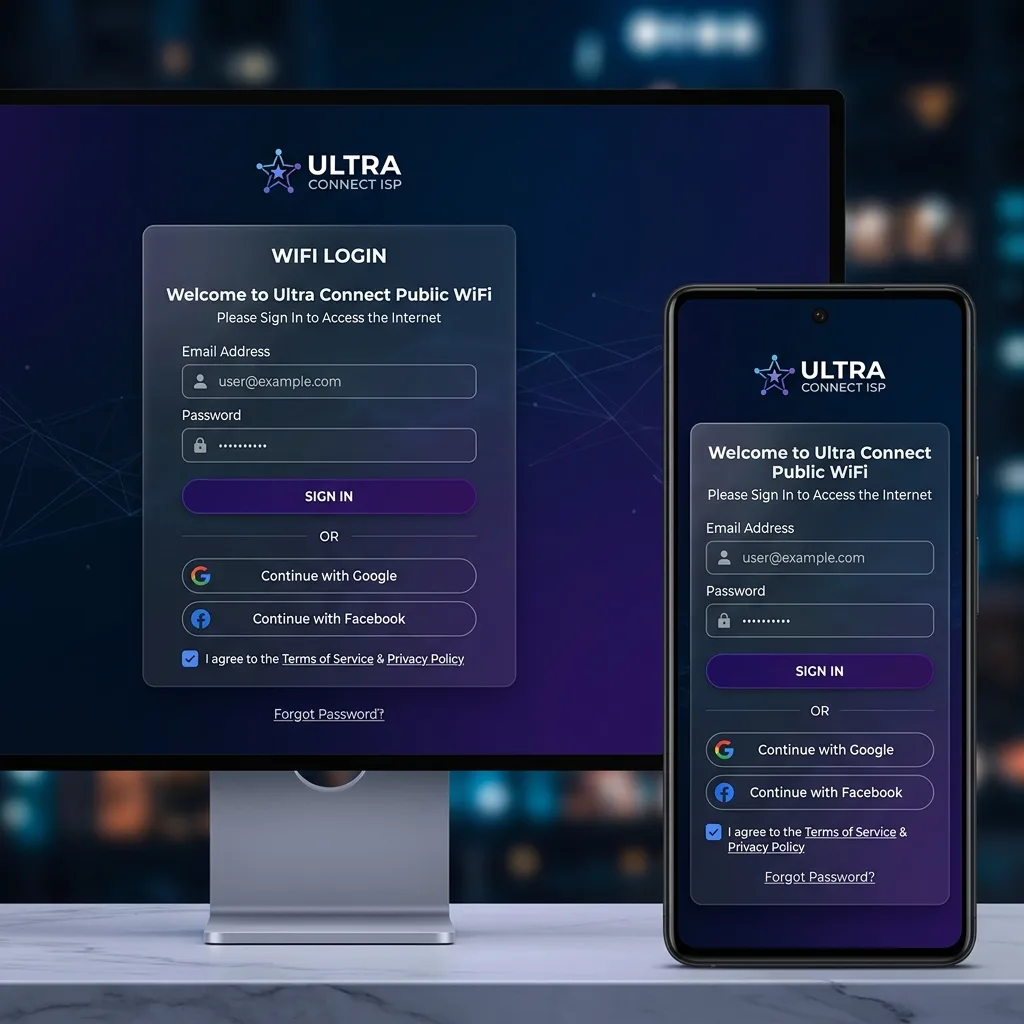Portal de Login Hotspot customizado